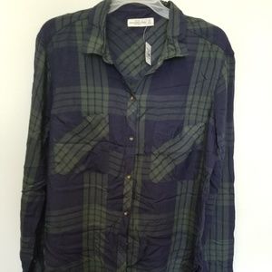 COPY - Abercrombie & Fitch Plaid Pocket Shirt, size XL